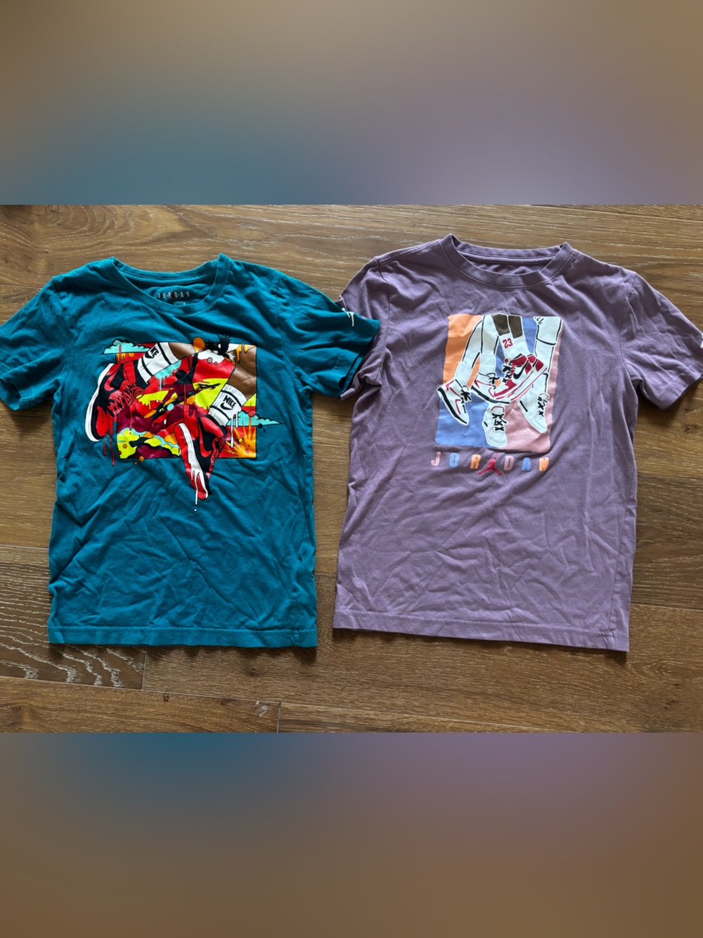 Jordan Kids Short-Sleeve Tees YM and YL - set of 2